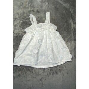 Cat & Jack White Eyelet Ruffle Dress